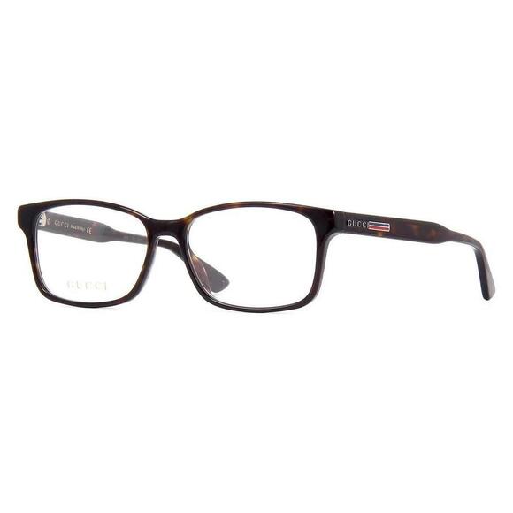 NWT Gucci GG0826o-005 Havana 55mm Eyeglasses